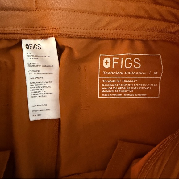 Figs Atlantic Fall Zamora Joggers Scrubs Pants size Medium Rare Limited Edition - Picture 4 of 6